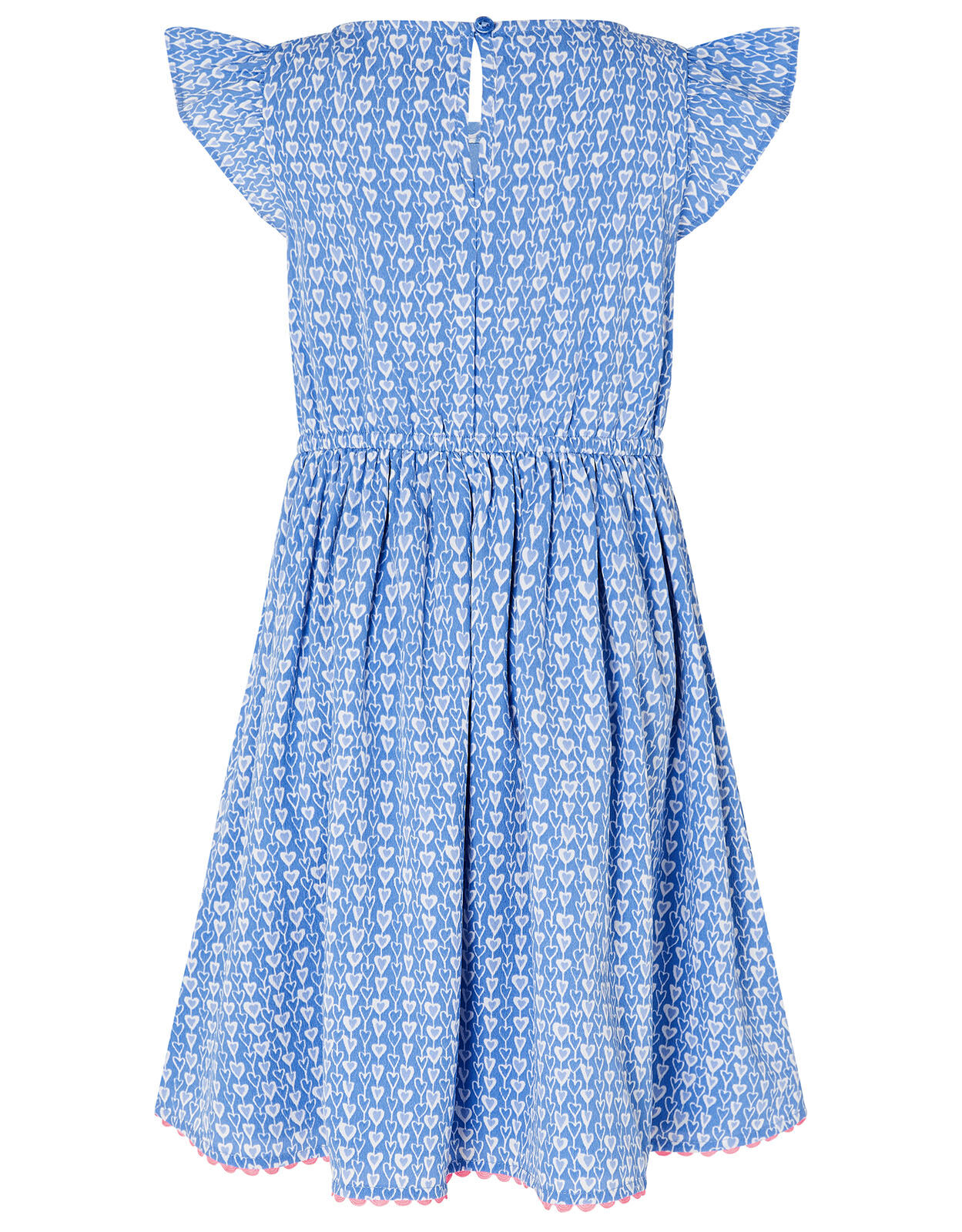 Heart Print Dress Blue