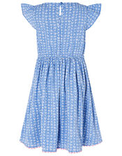 Heart Print Dress, Blue (BLUE), large