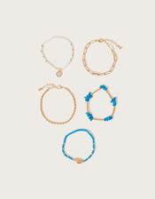 Beach Bead Bracelet 5 Pack, , large