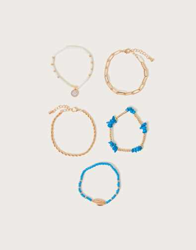 Beach Bead Bracelet 5 Pack, , large
