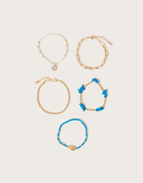 Beach Bead Bracelet 5 Pack, , large