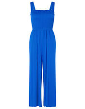 Jersey Jumpsuit with LENZING™ ECOVERO™, Blue (BLUE), large