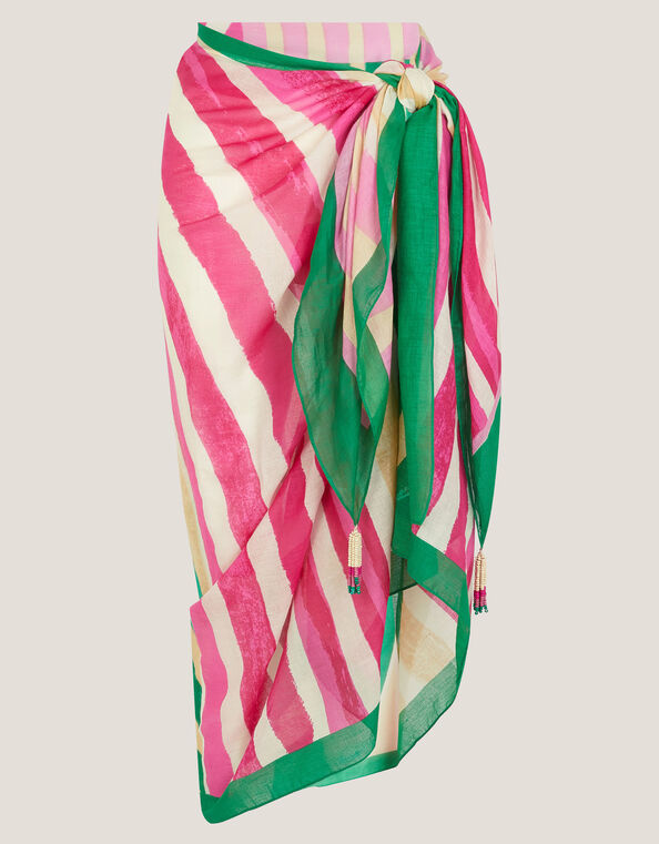 Georgia Stripe Sarong, , large
