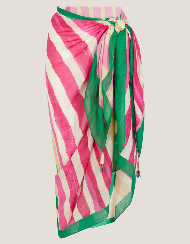 Georgia Stripe Sarong, , large