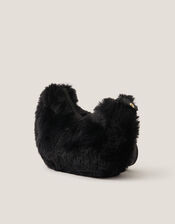 Fluffy Cat Crossbody Bag, , large