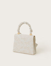 Jacquard Bow Handbag, , large