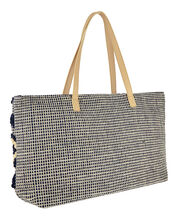 Cotton Weave Shopper Bag, , large