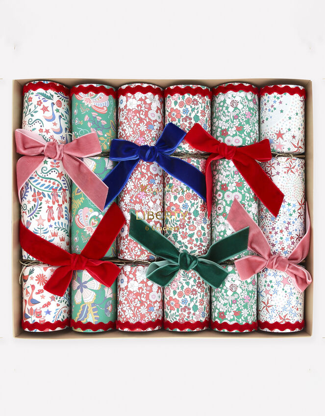 6-Pack Meri Meri x Liberty Velvet Bow Christmas Crackers, , large
