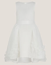 Eloise Appliqu&eacute; Rose Dress, Ivory (IVORY), large