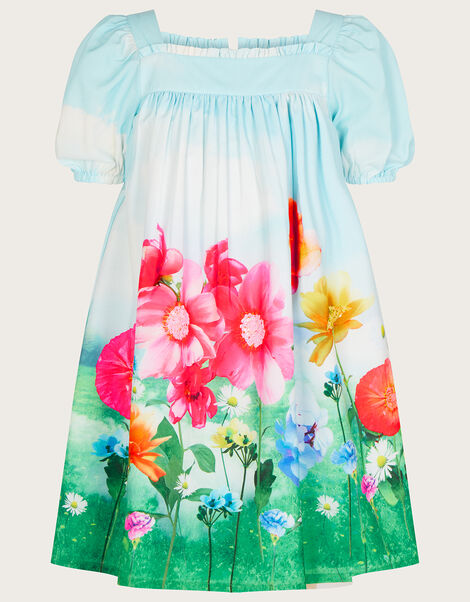 Floral Meadow Dress, Blue (BLUE), large