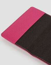Faux Leather Passport Holder, Pink (PINK), large