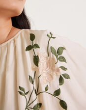 Florence Ombre Floral Dress, Green (GREEN), large