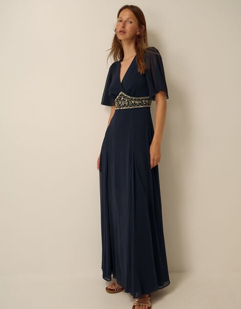 Sienna Embellished Maxi Dress, Blue (NAVY), large