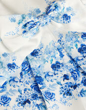 Baby Rose Print Bow Party Dress, Multi (MULTI), large