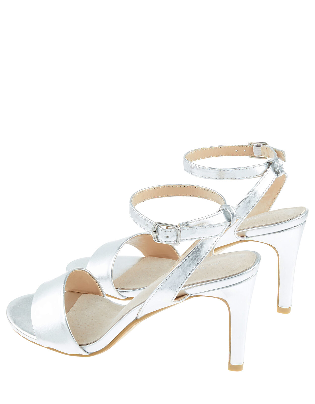 Sue Strappy Occasion Sandals Silver Occasion Shoes Monsoon Global