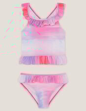 Frilly Ombré Tankini Set, Pink (PINK), large
