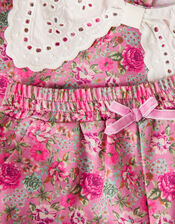 Baby Floral Collared Sweatshirt & Joggers Set , Multi (MULTI), large