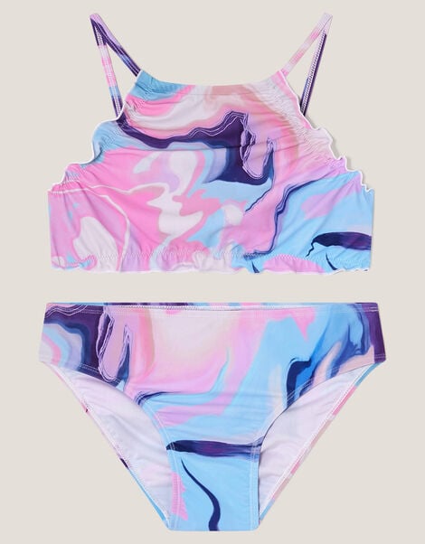 Marble Scalloped Bikini Set, Multi (MULTI), large