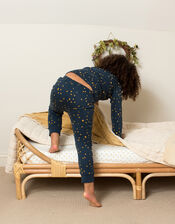 Little Green Radicals Twinkle Twinkle Pyjamas, Blue (NAVY), large