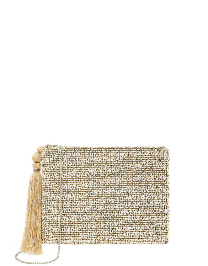Brielle Beaded Bridal Pouch, , large