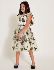 Savannah Monochrome Butterfly Dress, Ivory (IVORY), large