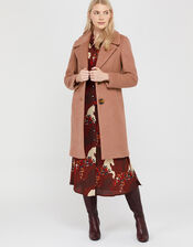 Billie Boucle Coat in Wool Blend, Pink (SOFT PINK), large