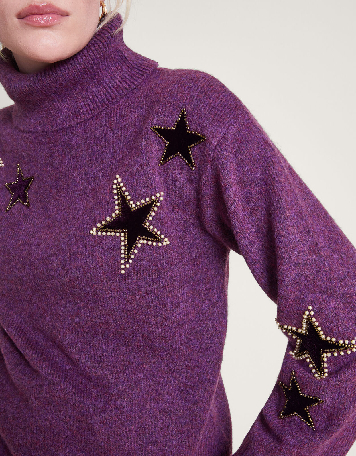 Sophia Star Jumper Purple Jumpers Monsoon ROI