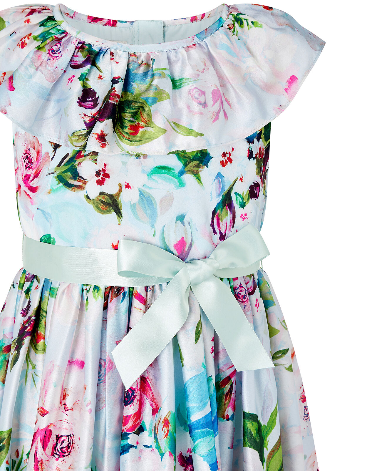 Heidi Floral Dress in Recycled Fabric Multi