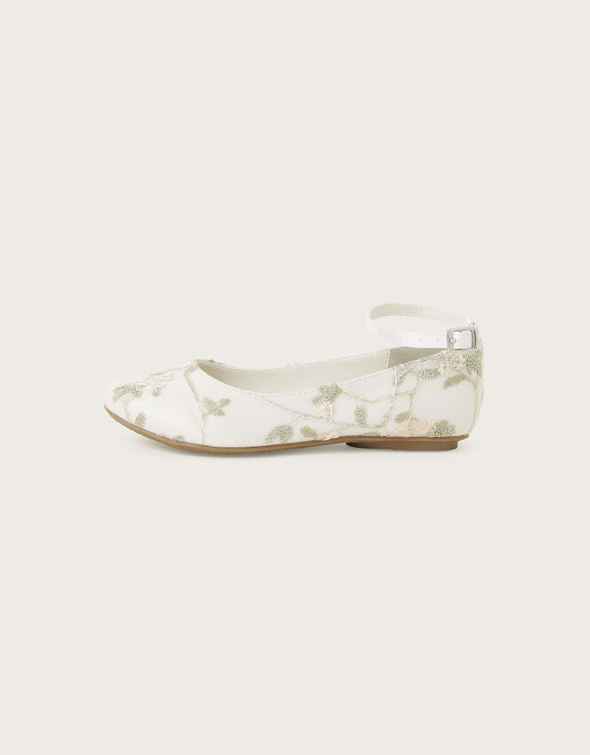 Tabitha Flower Embroidered Ballerina Flat, Multi (MULTI), large