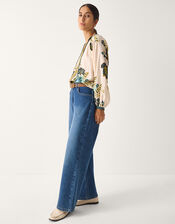 Zenya Floral Print Blouse, Green (GREEN), large