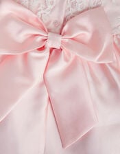 Baby Juno Lace Satin Dress, Pink (PINK), large