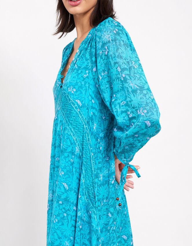 East Bohemian Print Dress, Teal (TEAL), large