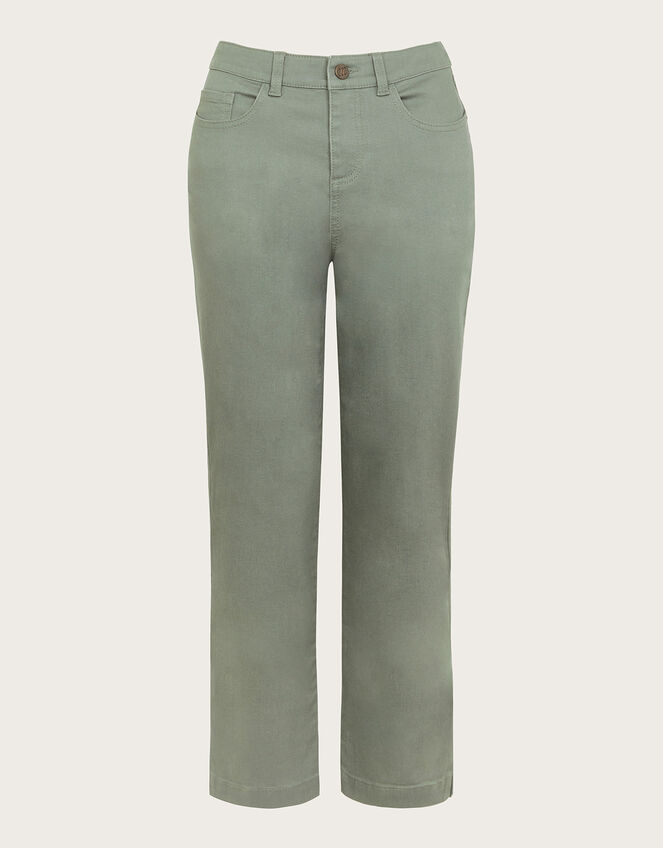 Safaia 7/8 Denim Jeans, Green (KHAKI), large