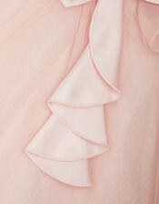 Baby Winnie Satin Bow Party Dress, Pink (PINK), large