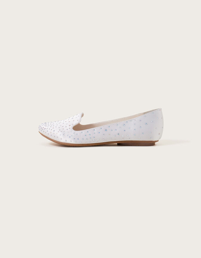 Jewel Slipper Shoes, Ivory (IVORY), large