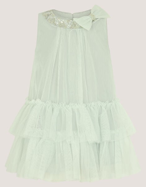 Baby Alex Sequin Swing Party Dress, Green (SAGE), large