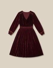 East Everly Floral Embroidered Velvet Maxi Dress, Purple (PLUM), large