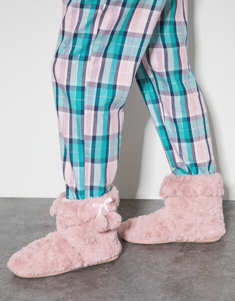 Bree Faux Fur Slipper Boots, Pink (PINK), large