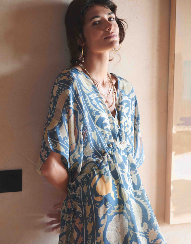 One Hundred Stars Susani Print Kaftan Dress, , large