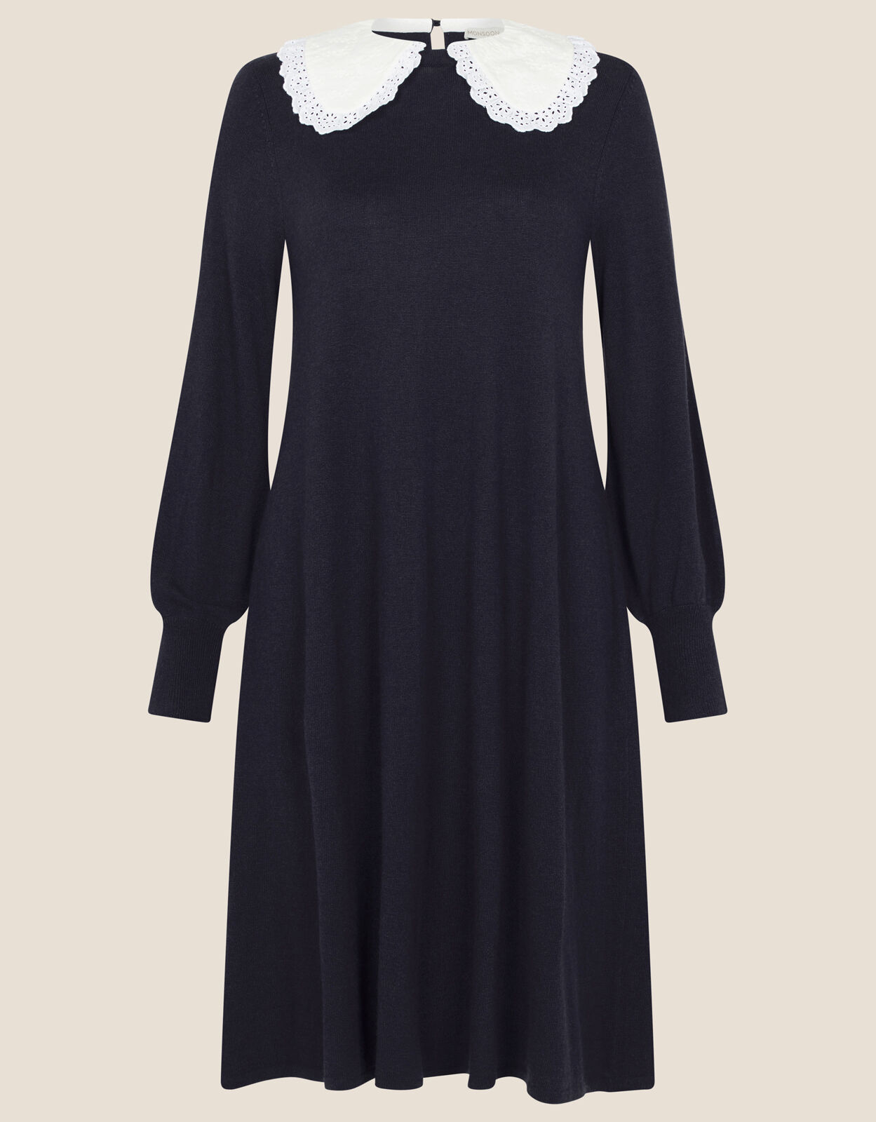 Charlotte Collar Swing Dress Blue