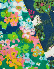 2-Pack Unicorn Floral Leggings, Blue (NAVY), large