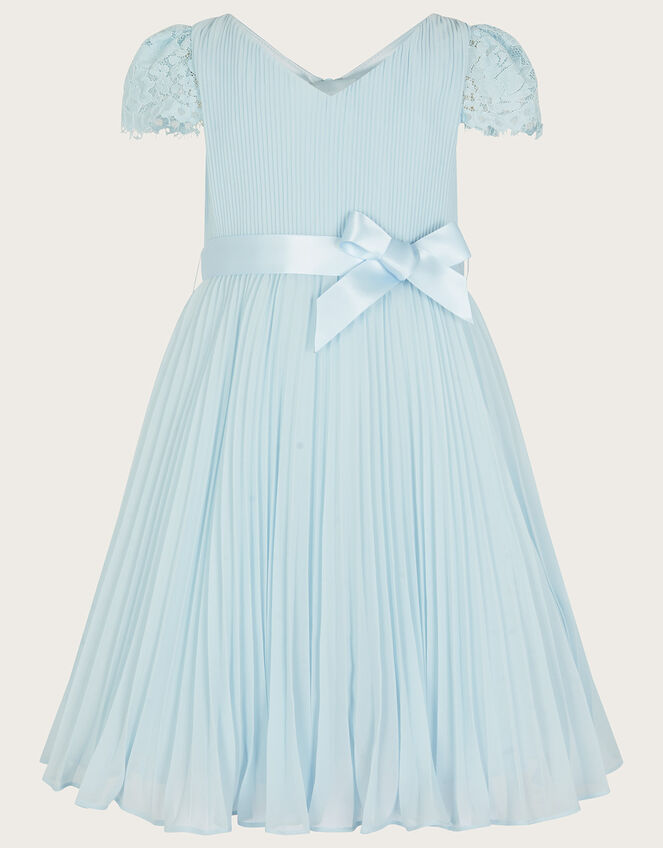 Kaia Pleated Dress, Blue (BLUE), large