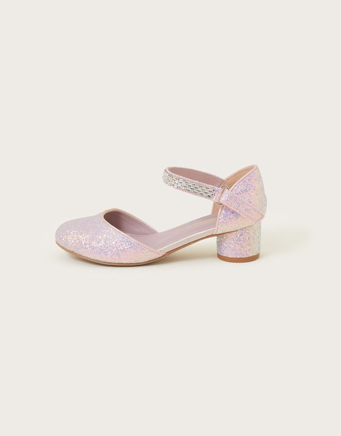 Jojo Iridescent Two-Part Heels , Silver (SILVER), large