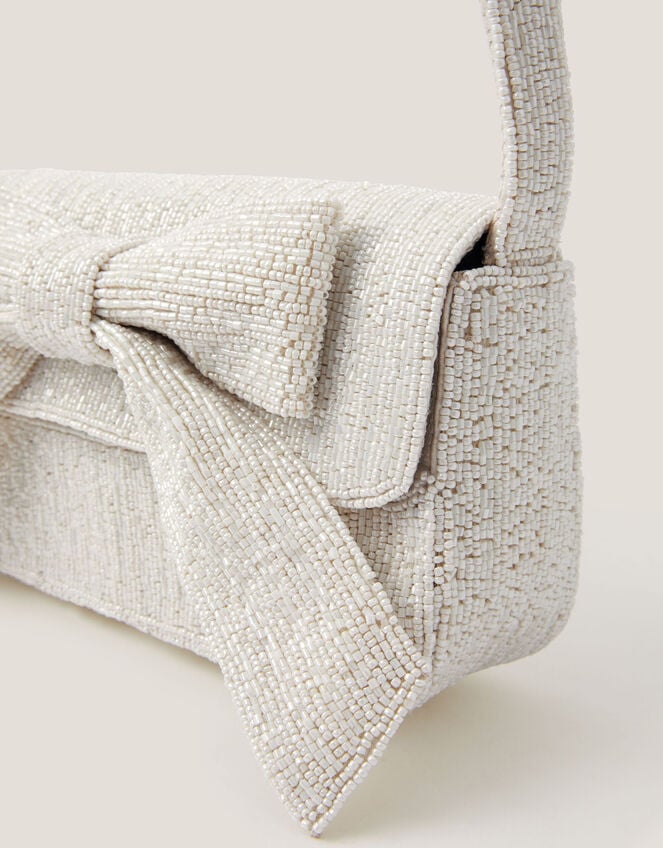 Ayla Beaded Bow Bag, , large