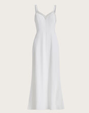 Kate Pearl Trim Bridal Maxi Dress, Ivory (IVORY), large