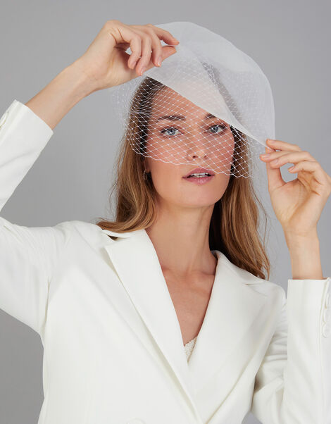 Bridal Net Veil Clip, , large