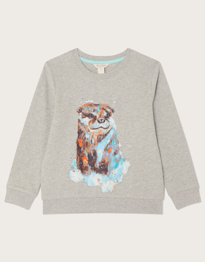 Otter Sweater WWF-UK Collaboration, Grey (GREY), large