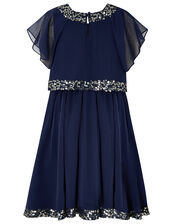 Meghan Sequin Party Dress, Blue (NAVY), large