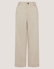 Hallie Regular Cropped Wide Leg Jeans, Natural (ECRU), large