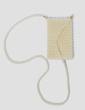 Embellished Pearl Phone Bag, , large